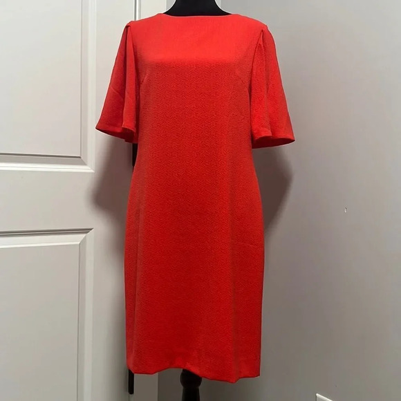 Alex Marie || red knee length dress size 6 - Picture 1 of 8